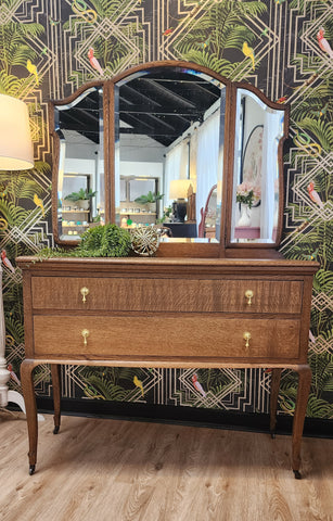 Restored oak dresser