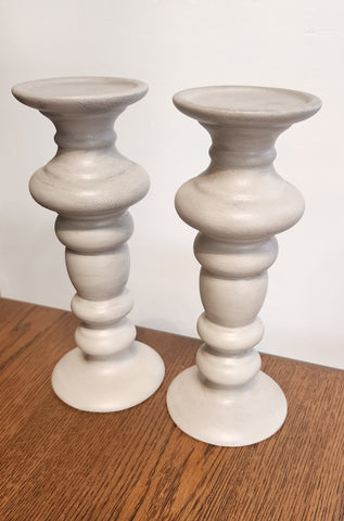 Mishique Design Pillar Candlestick x2