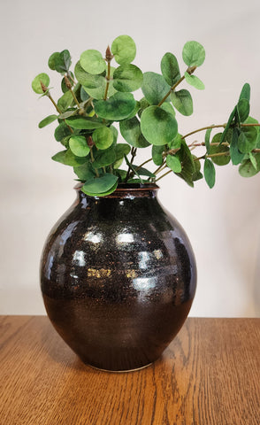 Gorgeous brown glazed pottery