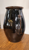 Brown glaze pottery vase