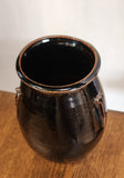 Brown glaze pottery vase