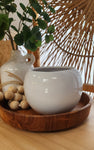 White ceramic bowl/vase