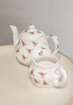 'Butterfly china' teapot and jug