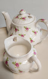 'Butterfly china' teapot and jug