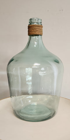 Large glass bottle