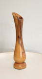 MCM wooden carved vase