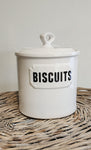 CASA DOMANI biscuit stoneware jar