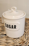 CASA DOMANI sugar stoneware jar