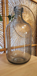 Smokey colour glass bottle