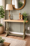 Oak lamp/hall table