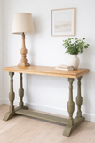 Oak lamp/hall table