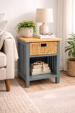 Blue sidetable/ bedside