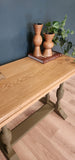 Oak lamp/hall table