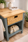Blue sidetable/ bedside