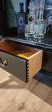 Black drinks/display cabinet